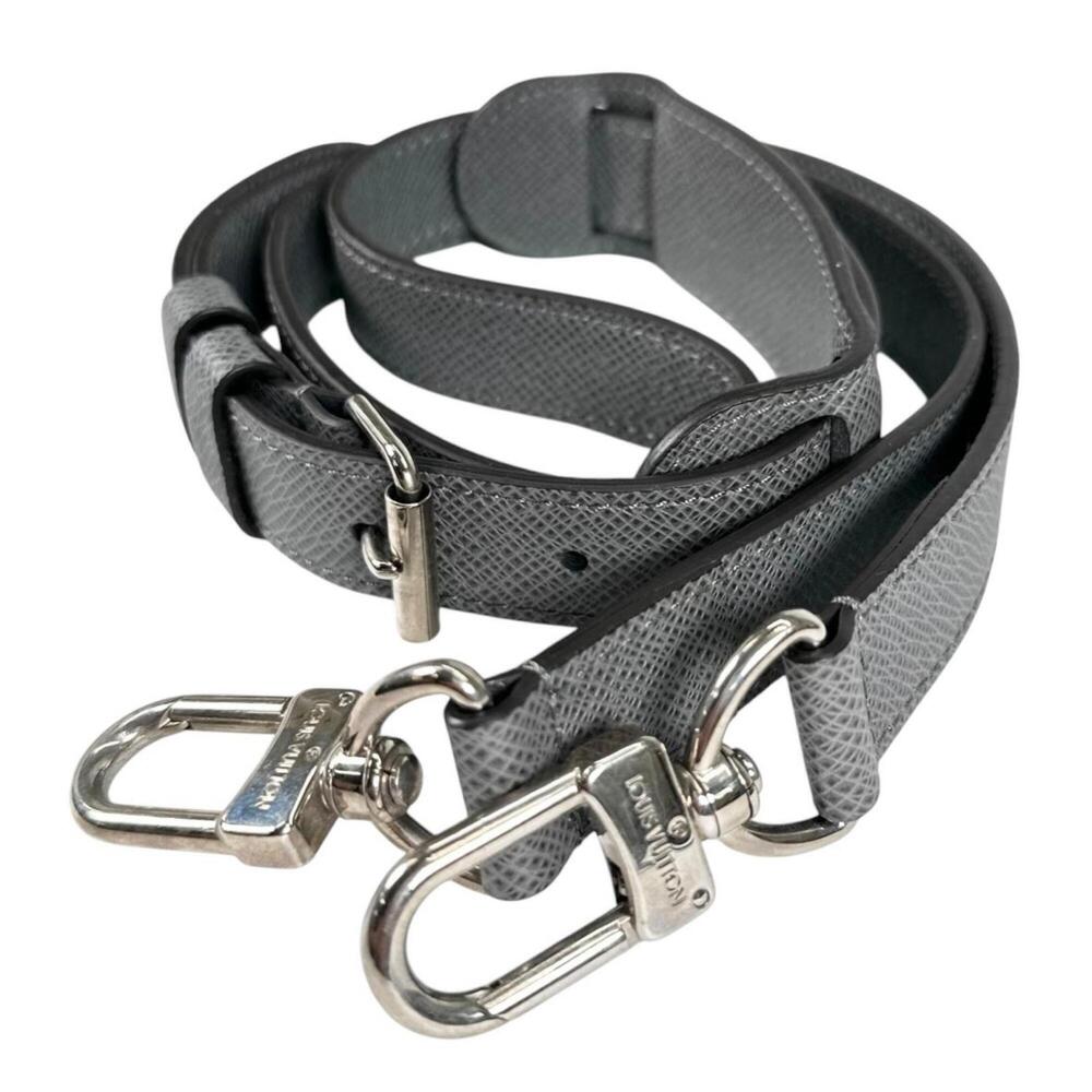 LOUIS VUITTON LV Louis Vuitton Shoulder Strap Taiga Gray Men's Women's